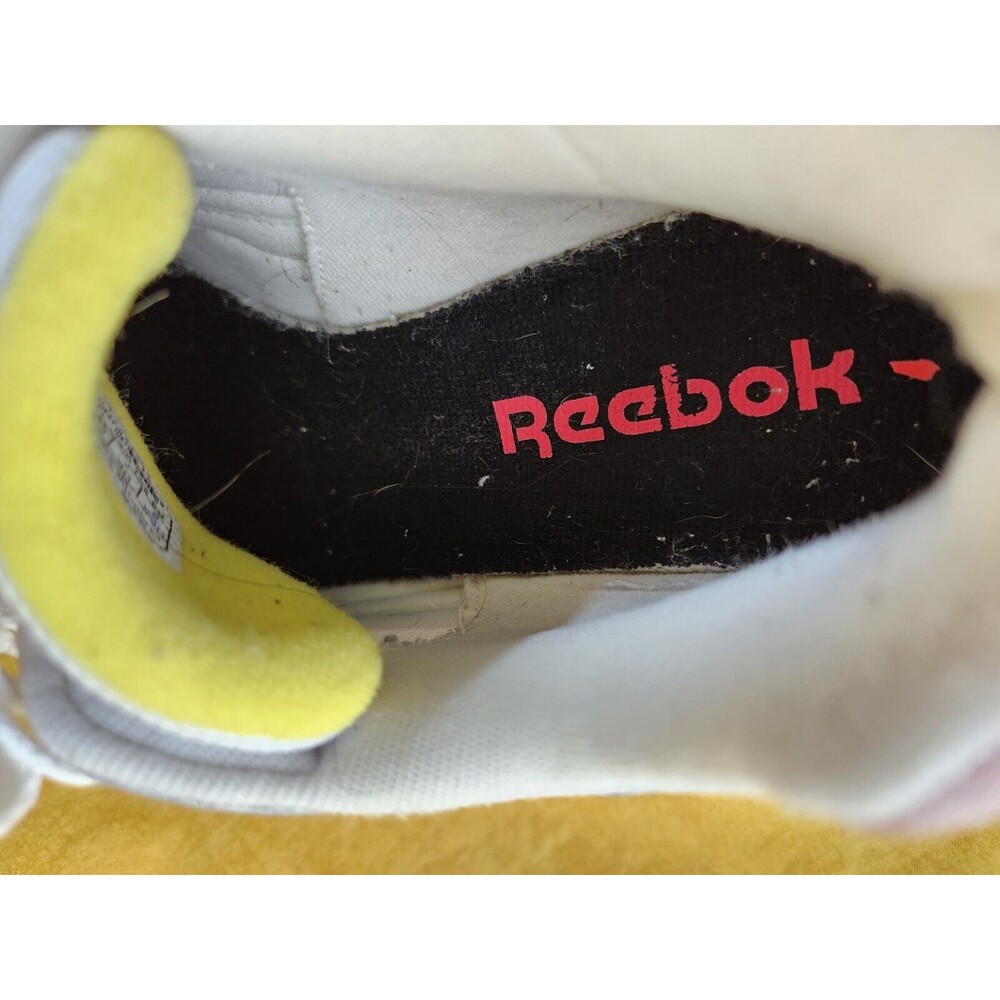 Vtg Mens Reebok ERS 5000 Running Trainers Shoes Pink/neon‎ White Leather  Size 8 - Picture 14 of 16
